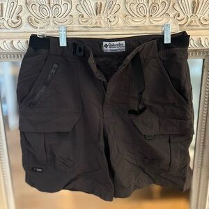 Columbia Brown Men's Cargo Shorts with Multiple Pockets